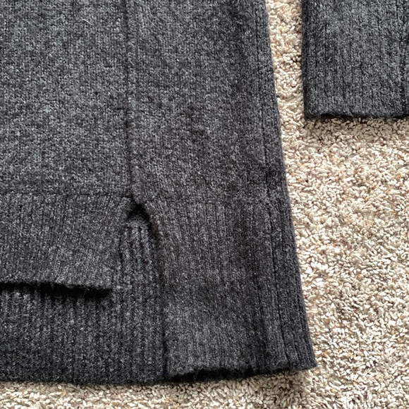 Line Mock Neck Wool Knit Sweater Pullover - Picture 3 of 12